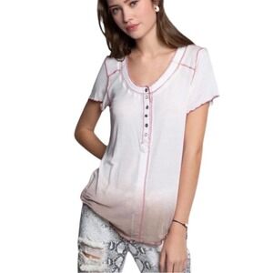 POL Ombre Top with Button Detailing